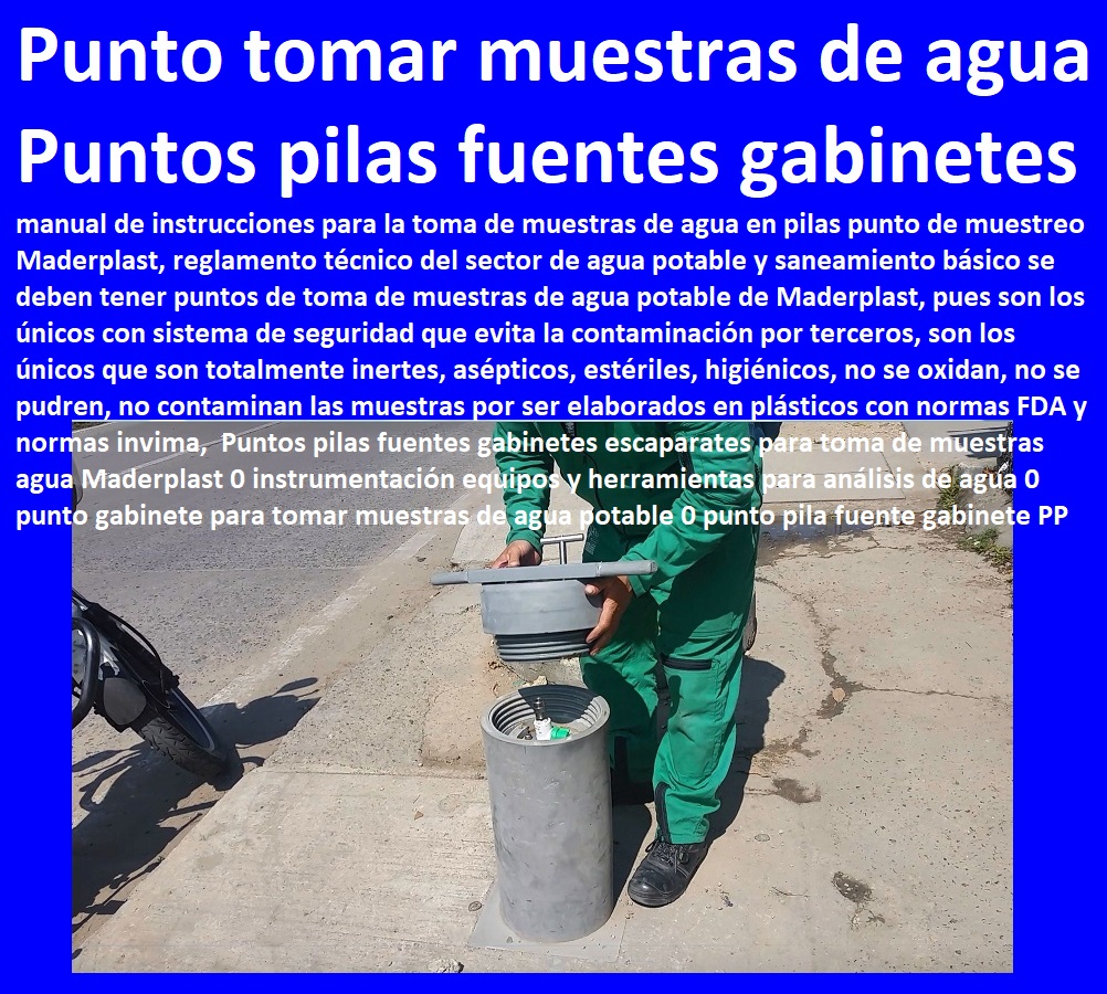 Puntos pilas fuentes gabinetes escaparates para toma de muestras agua Maderplast 0 instrumentación equipos y herramientas para análisis de agua 0 punto gabinete para tomar muestras de agua potable 0 punto pila fuente gabinete PP 0,0 Puntos pilas fuentes gabinetes escaparates para toma de muestras agua Maderplast 0 instrumentación equipos y herramientas para análisis de agua 0 punto gabinete para tomar muestras de agua potable 0 punto pila fuente gabinete PP 0,0